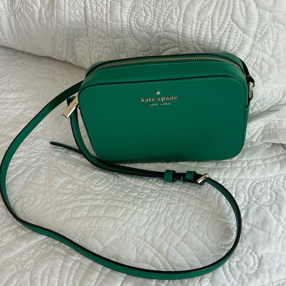 💚 Kate Spade Staci Mini Camera Bag Wintergreen (Like New)💚